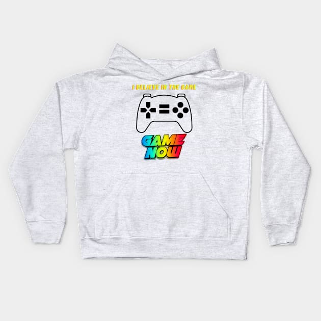 GAMER BELIVE GAME NOW Kids Hoodie by O.M design